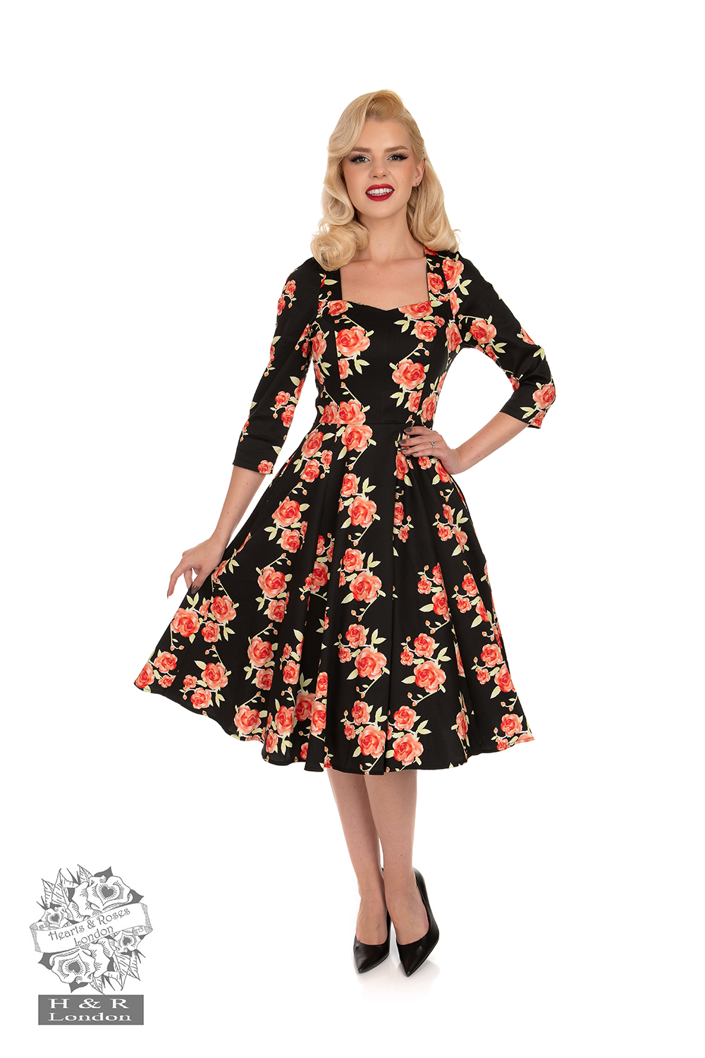 Ava Floral Swing Dress